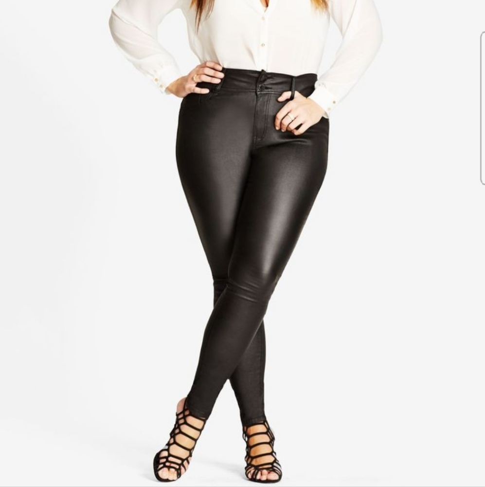 City chic faux leather Skylar pants